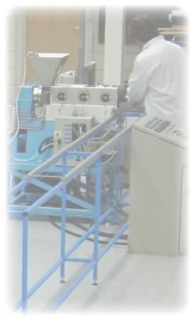 melt pultrusion line
