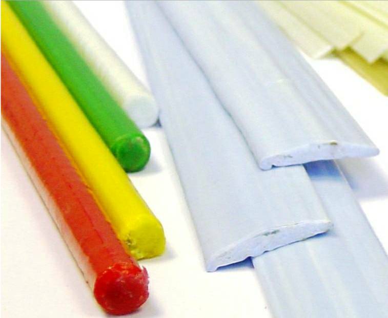 coated e-glass/repro PP composite rod and strip profiles