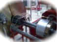 pultruded tube entering coating head
